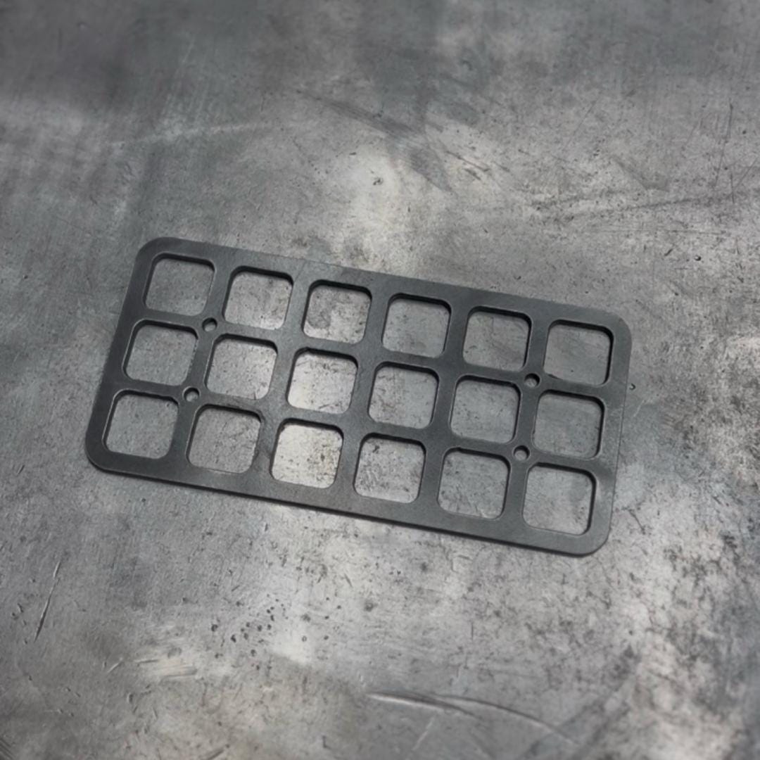 Universal molle panel 4x8 inch 10 gauge steel mount