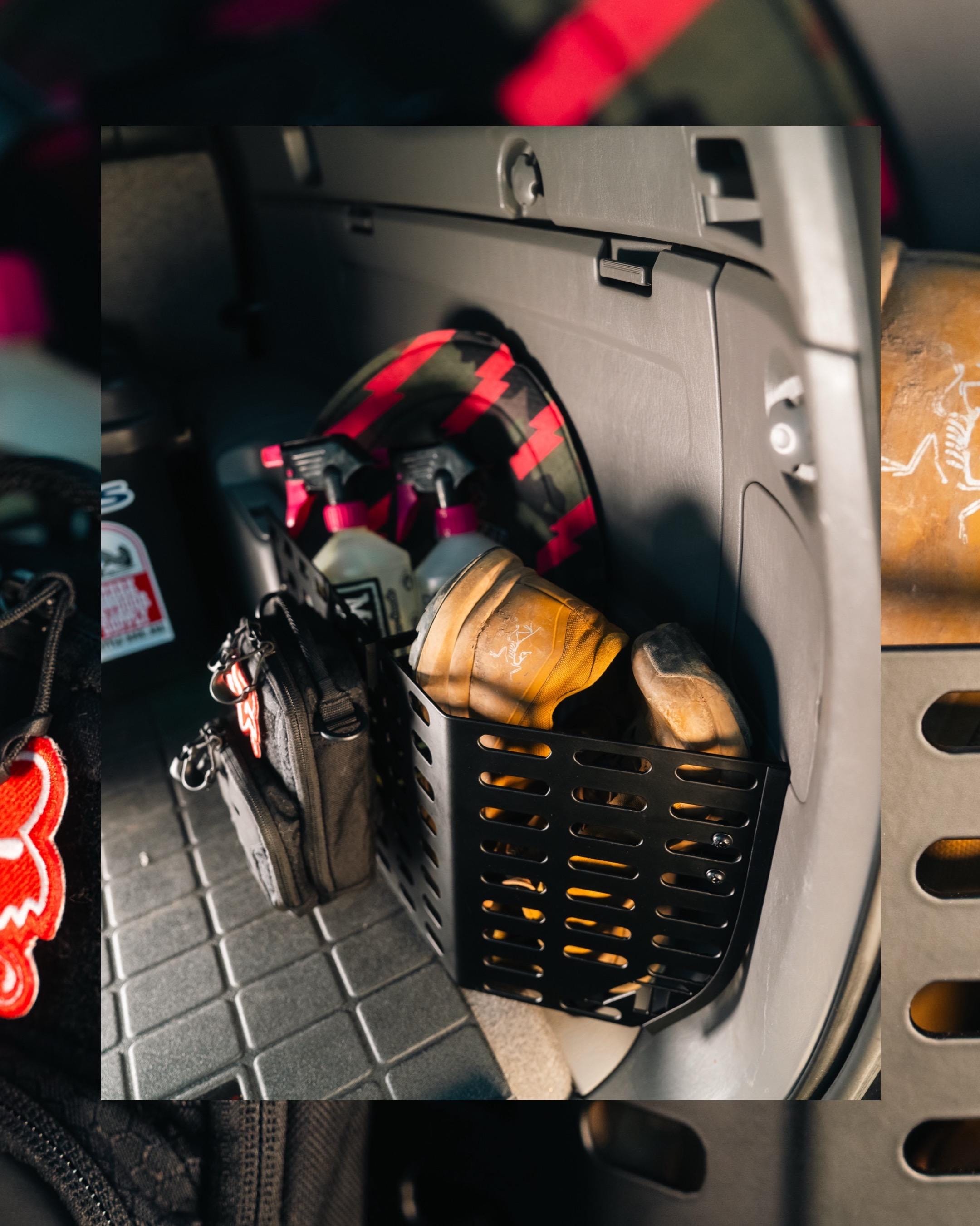 4th Gen Toyota 4Runner Rear Cubby Storage Box: CNC Steel Modular Cargo Organizer