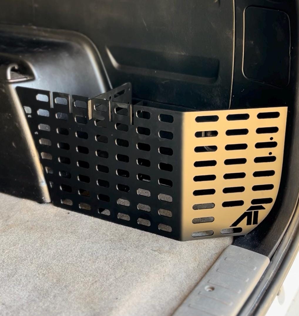 4th Gen Toyota 4Runner Rear Cubby Storage Box: CNC Steel Modular Cargo Organizer