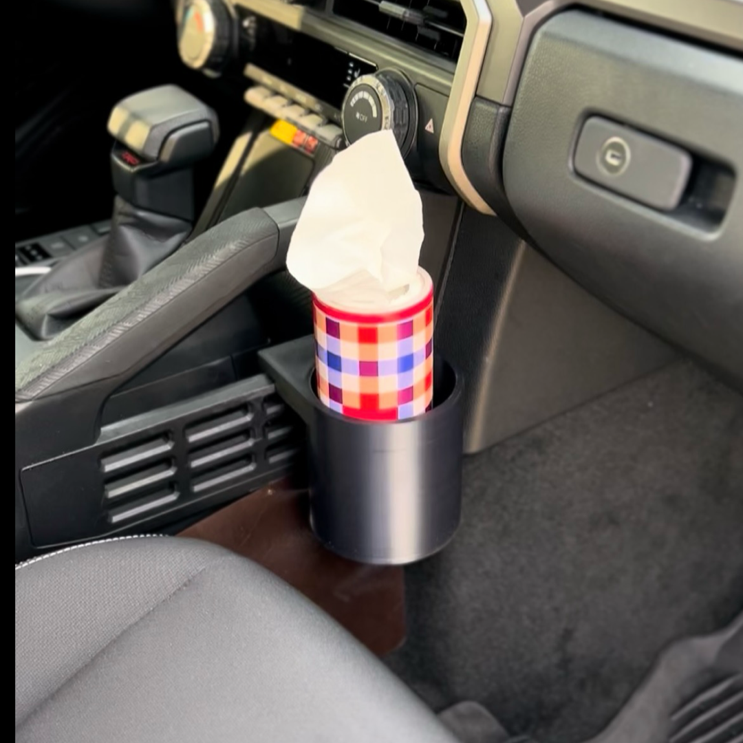 Oversized drop-in cupholder for the 4th Gen Tacoma and 6th Gen 4Runner