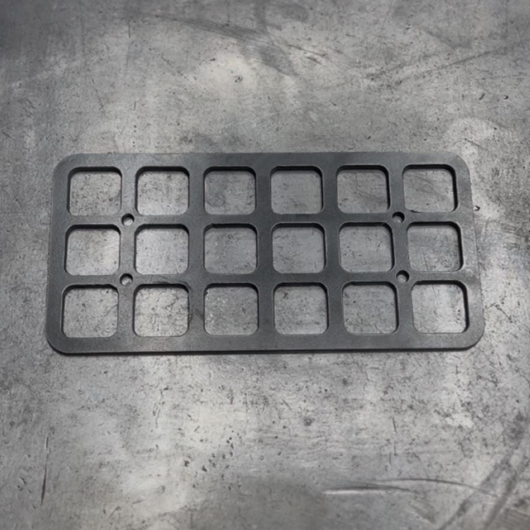 Universal molle panel 4x8 inch 10 gauge steel mount