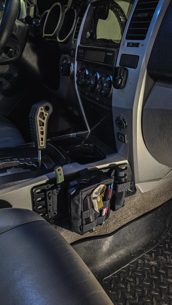 2003–2009 Toyota 4Runner Center Console MOLLE Panel Set – CNC Steel, Powder Coated, 4th Gen