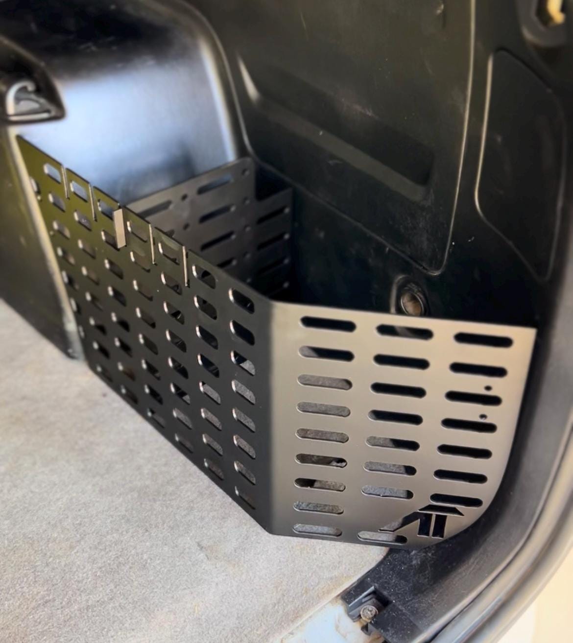 4th Gen Toyota 4Runner Rear Cubby Storage Box: CNC Steel Modular Cargo Organizer