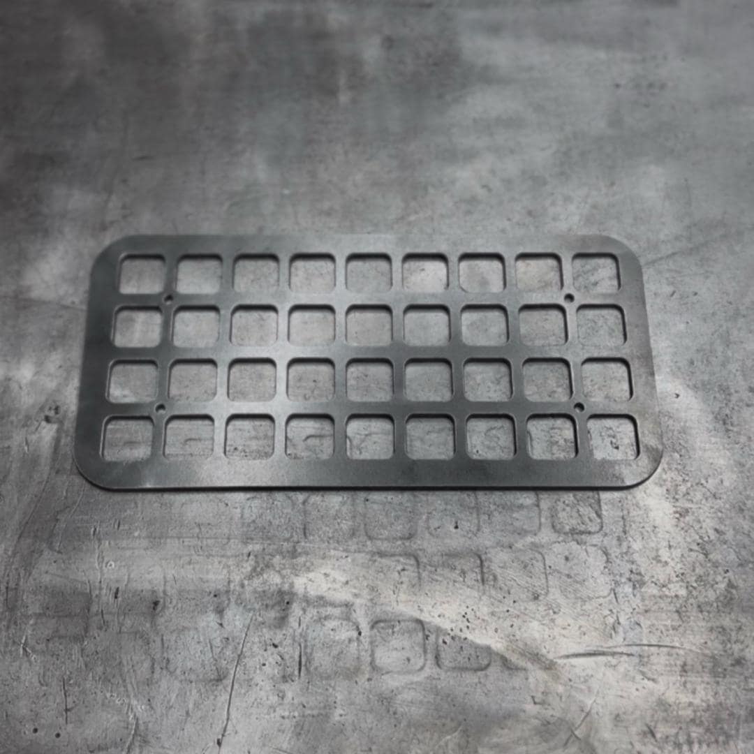 Universal Molle panel 6x12 inch 10 gauge steel organizer