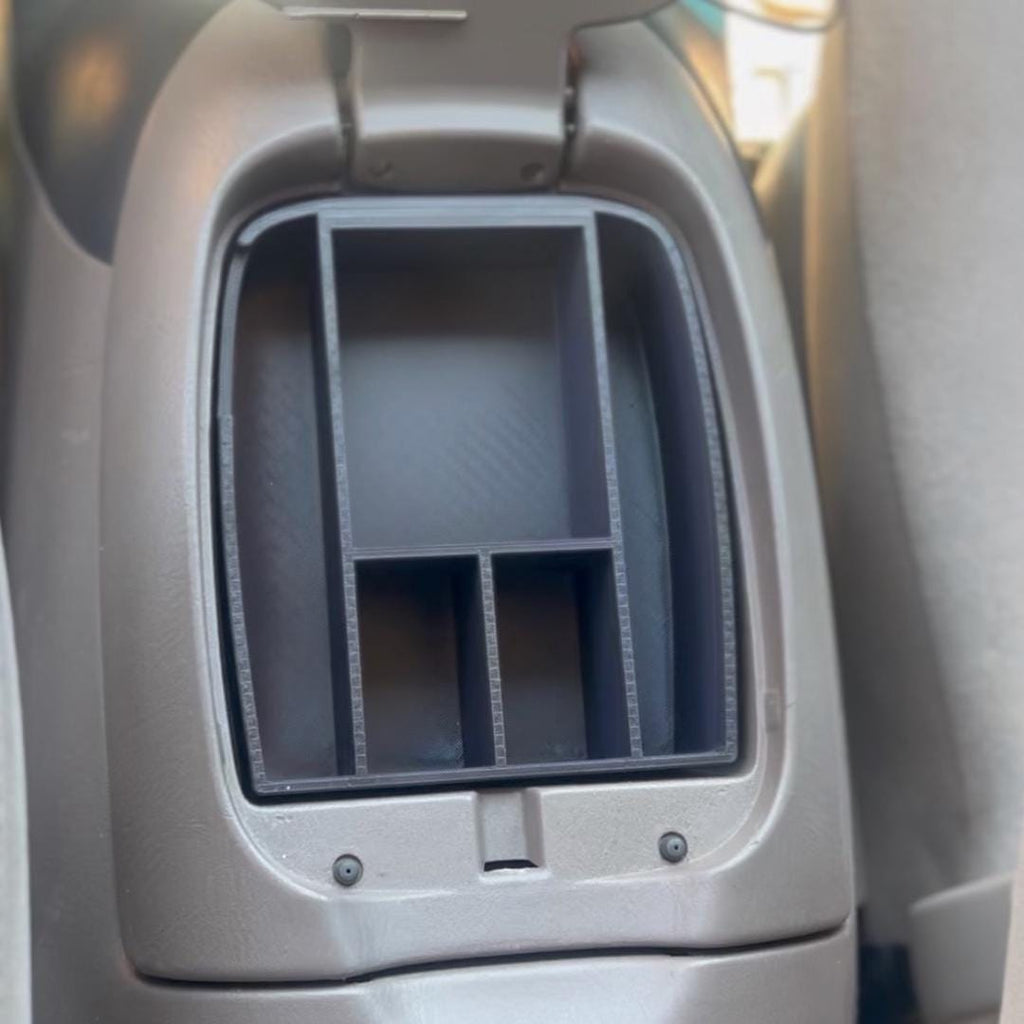 Toyota Tundra Sequoia Center Console Organizer, 1st Gen Tundra Double Cab Insert Tray, 2004 2005 2006 2007 No Coin Slot, 3D Printed