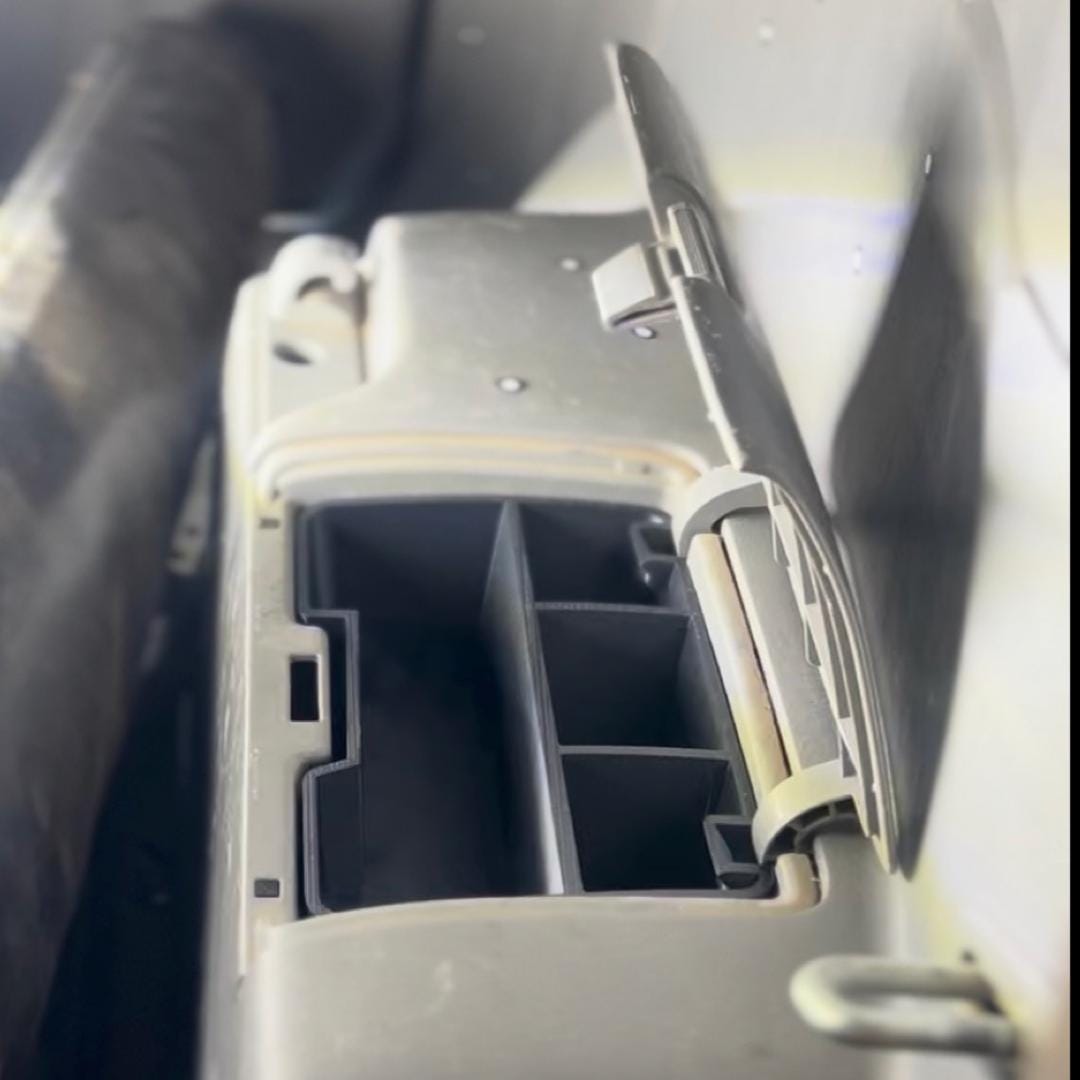 4th Gen 4Runner cargo cubby organizer installed in rear console